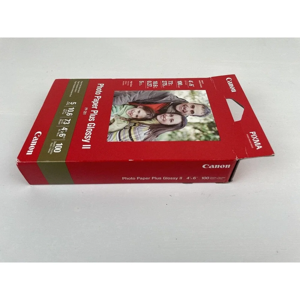 Canon Pixma PP-201 Photo Paper Plus Glossy II, 4x6 inch - 100sheets/box Lot Of 3